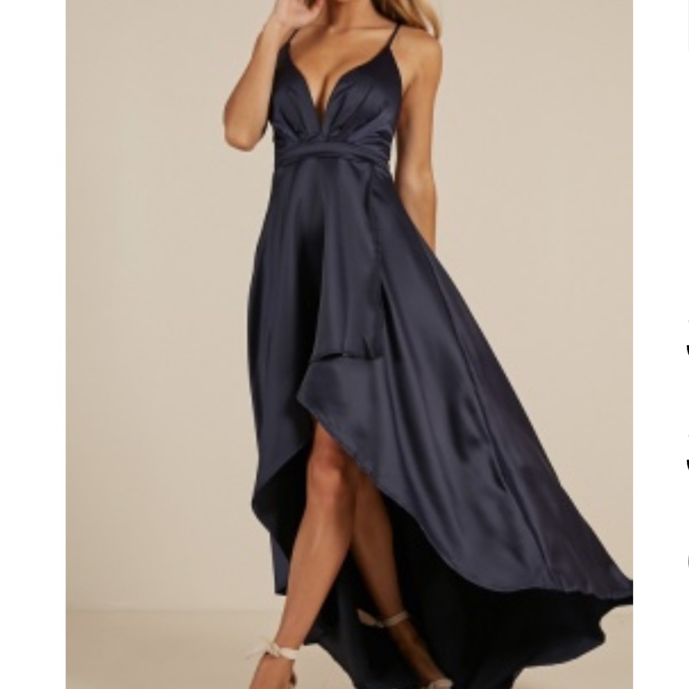 Navy blue prom dress